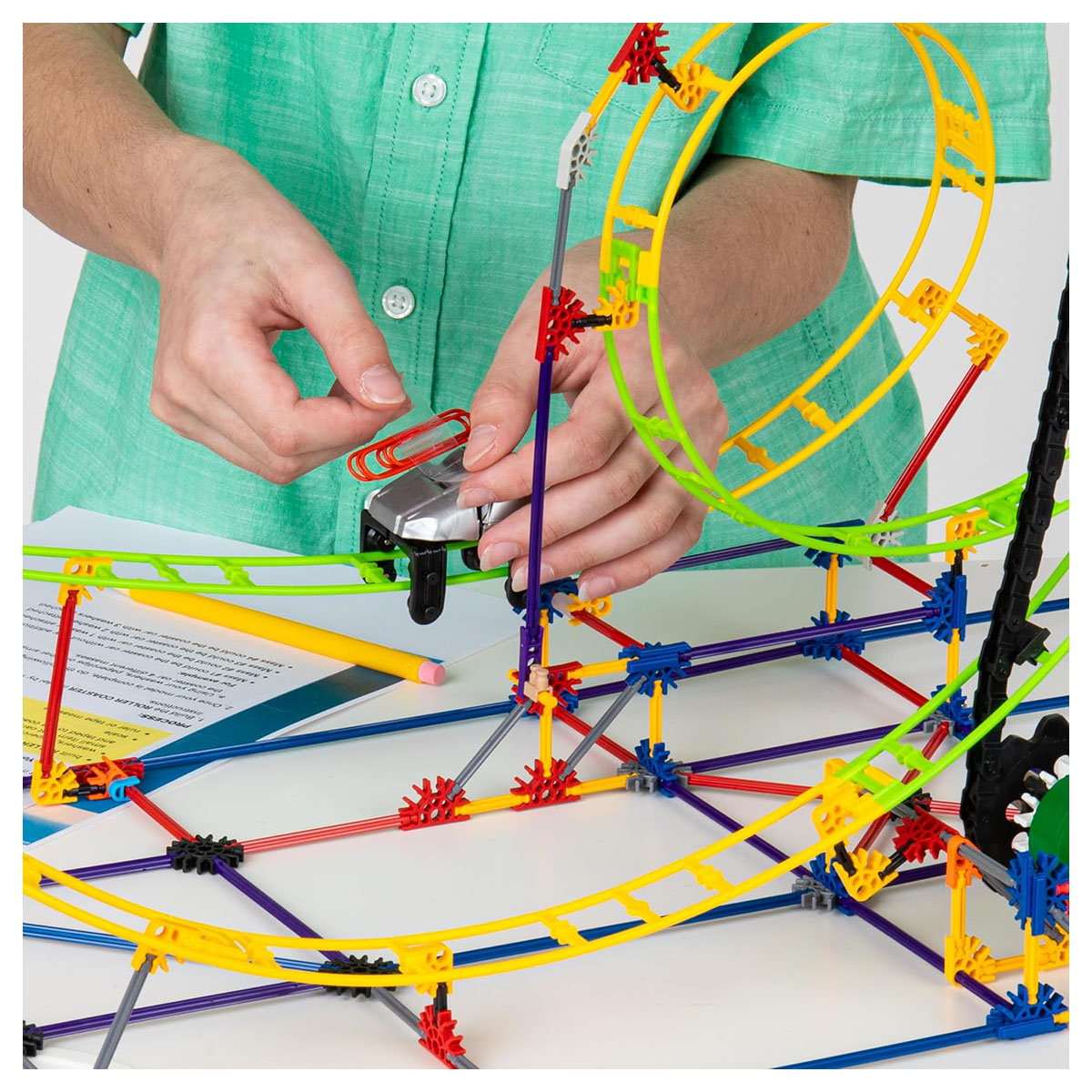 K’NEX Build & Learn Roller Coaster – STEM Construction Toy Set - Image 6