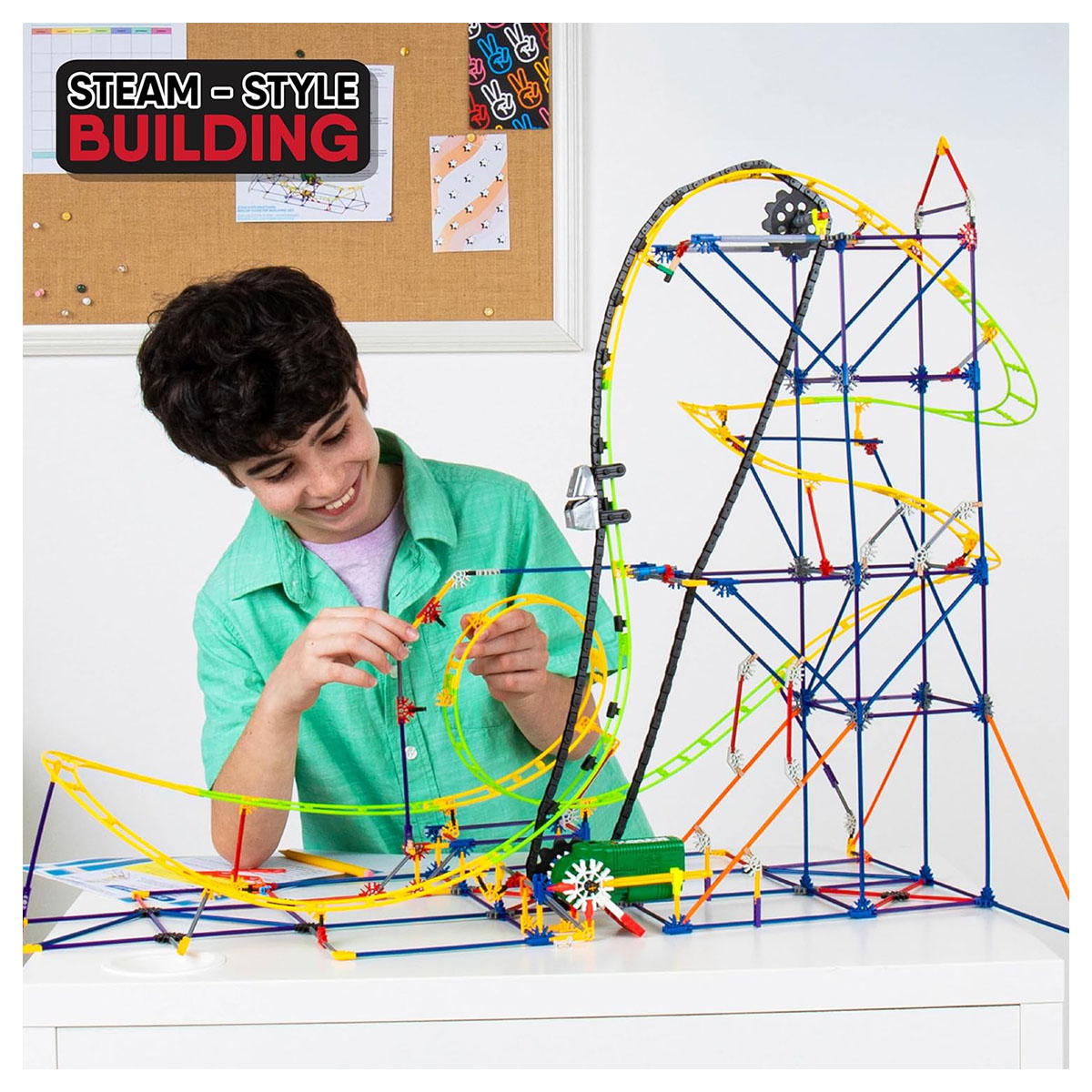 K’NEX Build & Learn Roller Coaster – STEM Construction Toy Set - Image 5