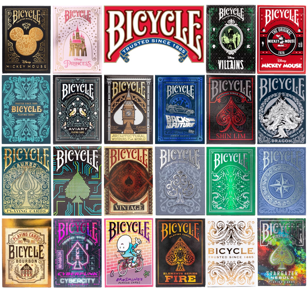 Bicycle Playing Cards Creative Ultimate Foil Embossed Poker Magic Decks New  - Image 1