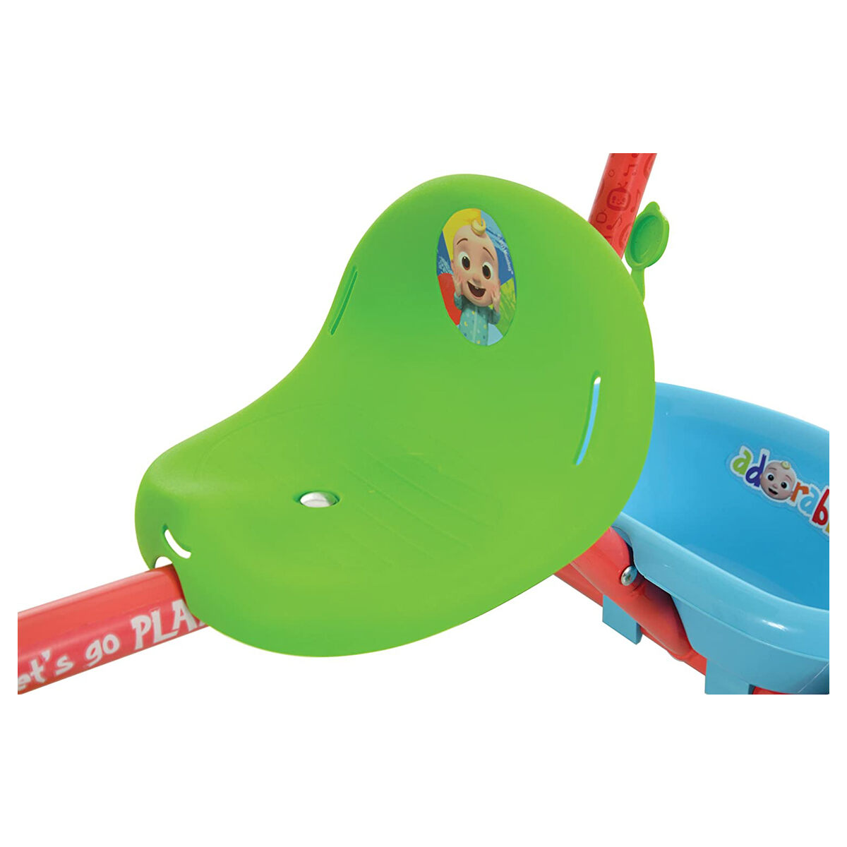 CoComelon My First Trike Tricycle Steel Frame Outdoor Push Pedal 2-in-1 Ride on - Image 1