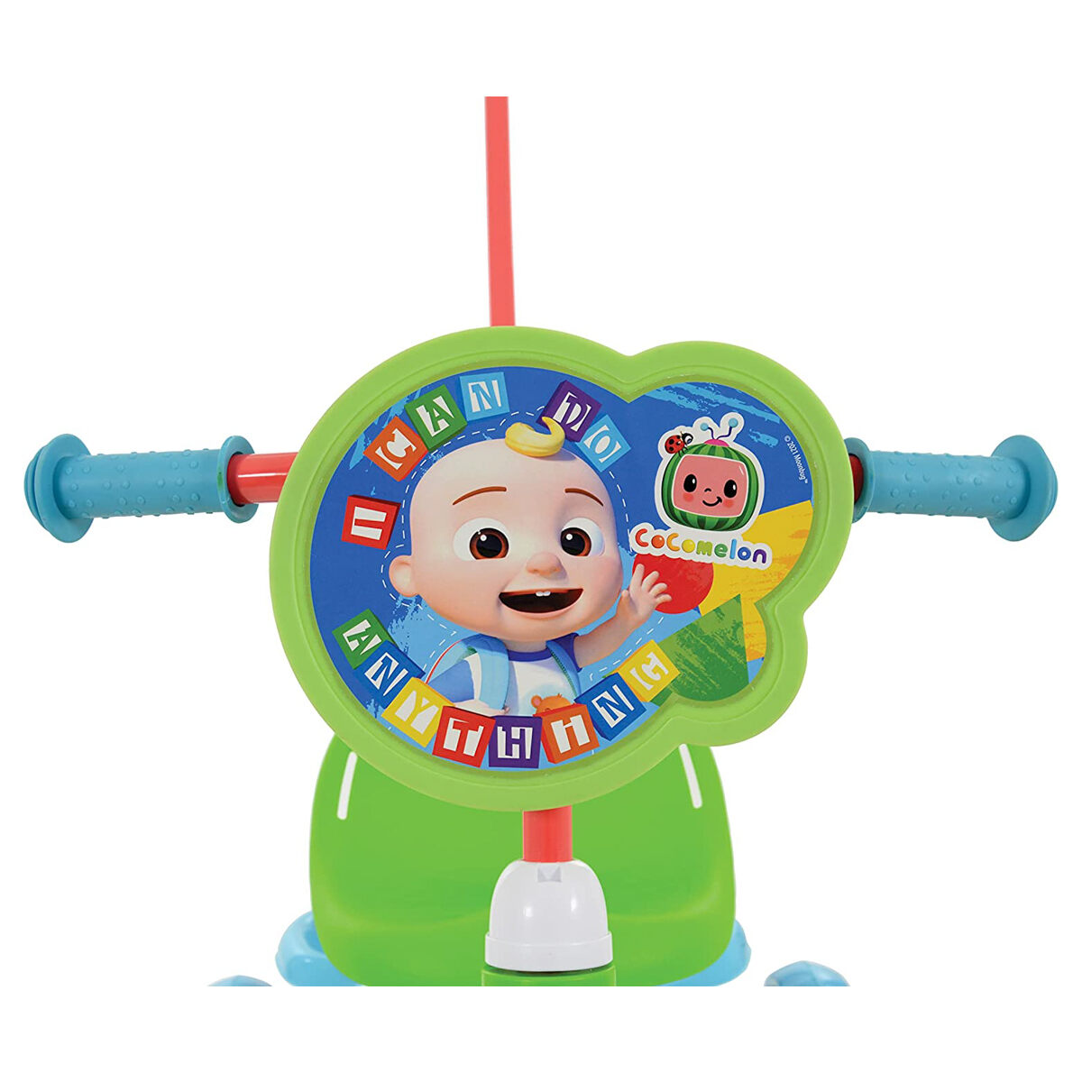 CoComelon My First Trike Tricycle Steel Frame Outdoor Push Pedal 2-in-1 Ride on - Image 4