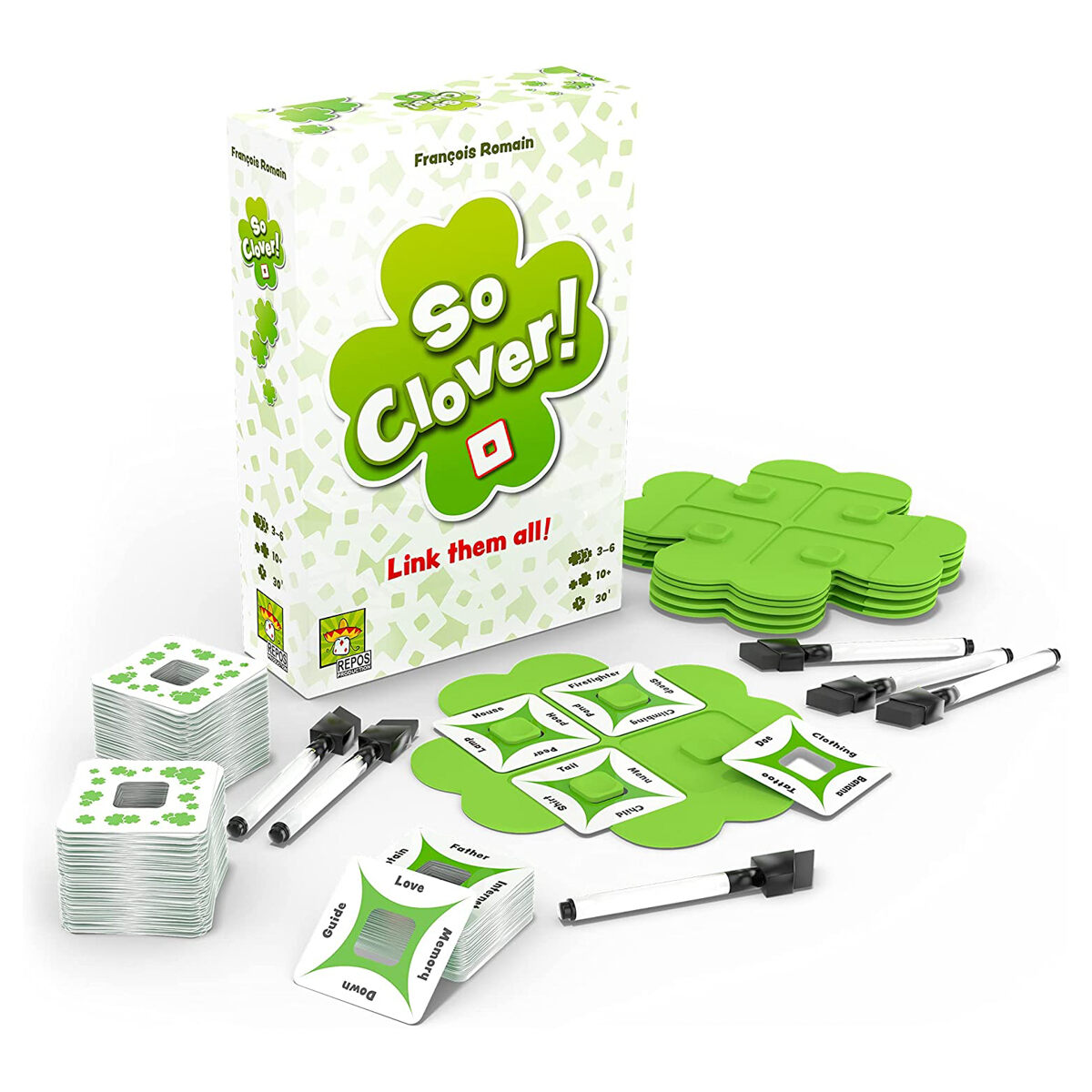 So Clover! | Link Them All! | Fun Co-Operative Party Board Game | Repos - Image 5