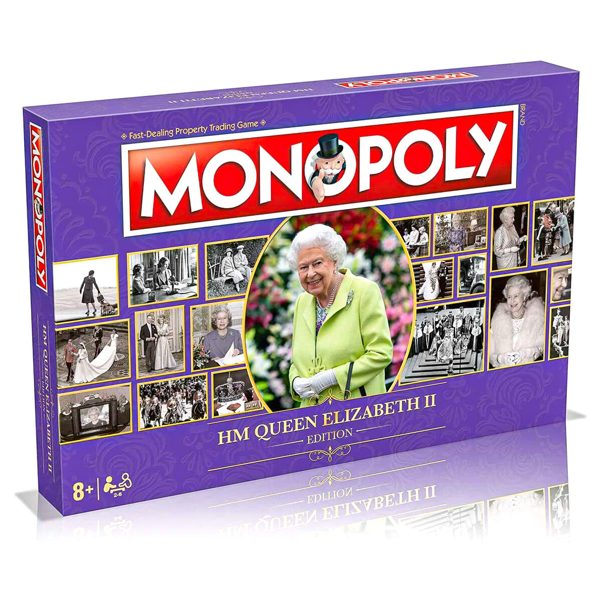 Monopoly HM Queen Elizabeth II Edition Board Game 2 Players Minimum Ages 8+ yrs - Image 1