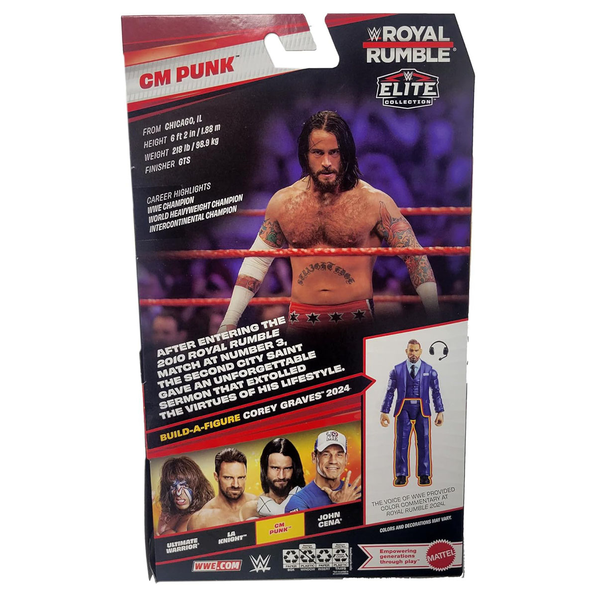 CM Punk WWE Royal Rumble 2026 Elite Collection Action Figure - Image 5