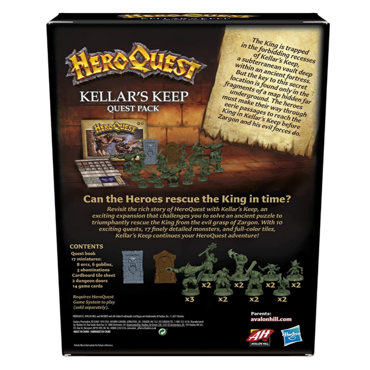 HeroQuest Kellar's Keep Quest Pack Miniature Board Game Expansion New & Sealed - Image 3