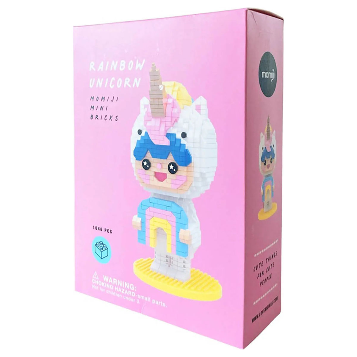 Rainbow Unicorn Momiji Mini Bricks 1046 Pc - Image 1