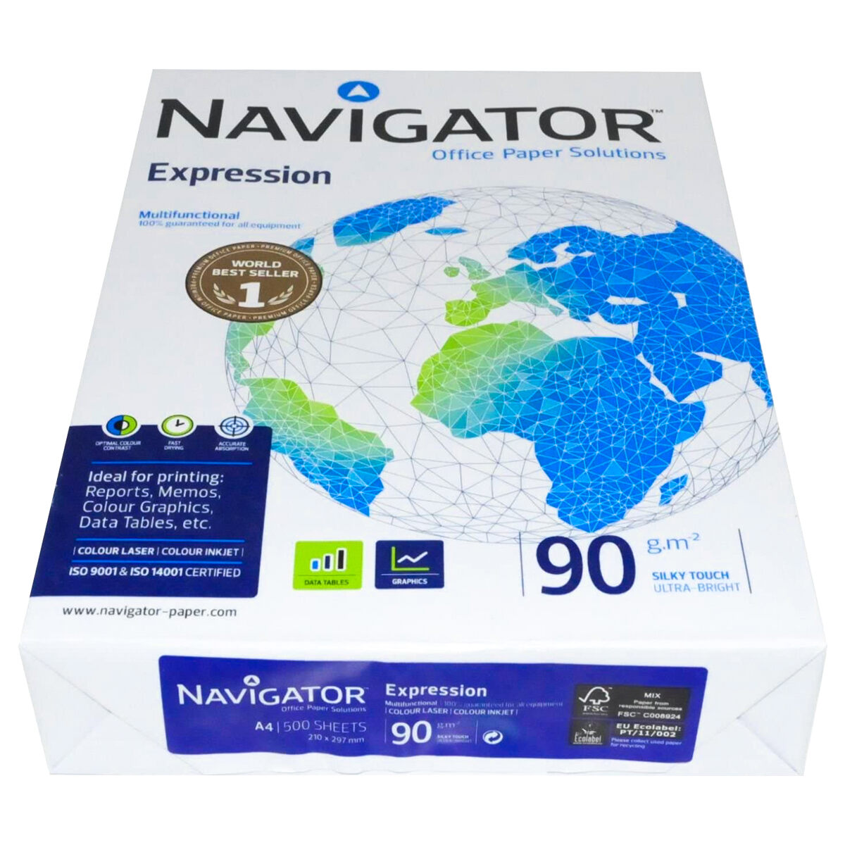 Navigator Expression Printer Paper Ream | A4 (210x297) mm | 90gm2 | 500 in Pack - Image 2