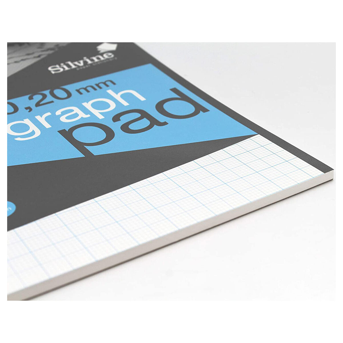 Silvine A4 Professional Graph Pad 90gsm 2,10,20mm 50 Sheets Data Pad A4GP21020  - Image 2