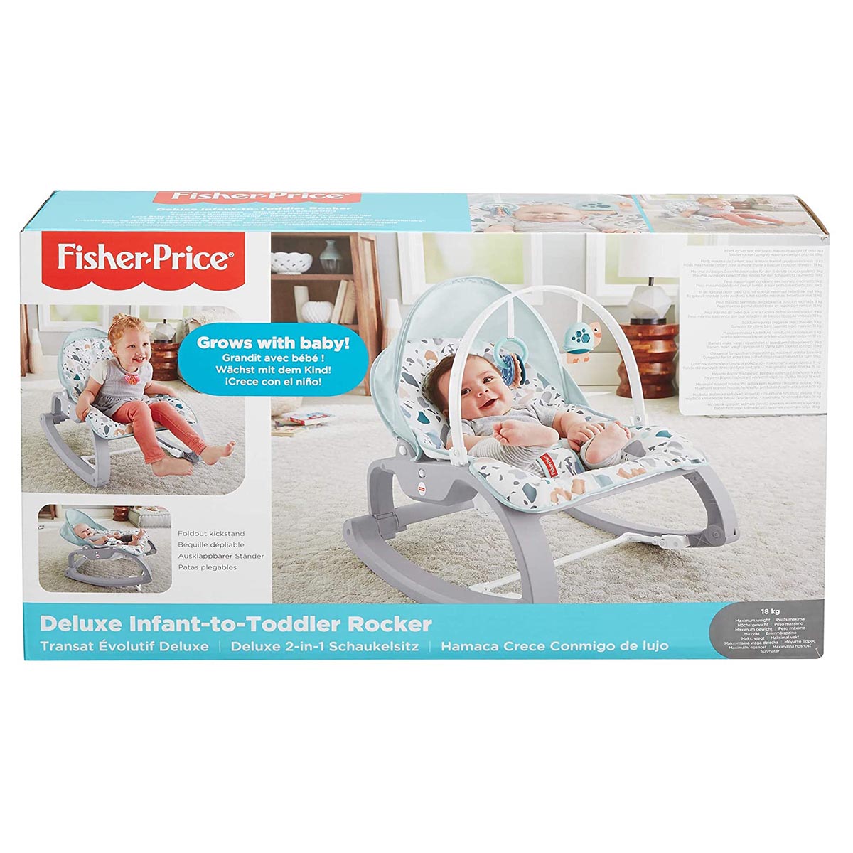 Fisher Price Terrazzo Deluxe Infant To Toddler Rocker Ebay
