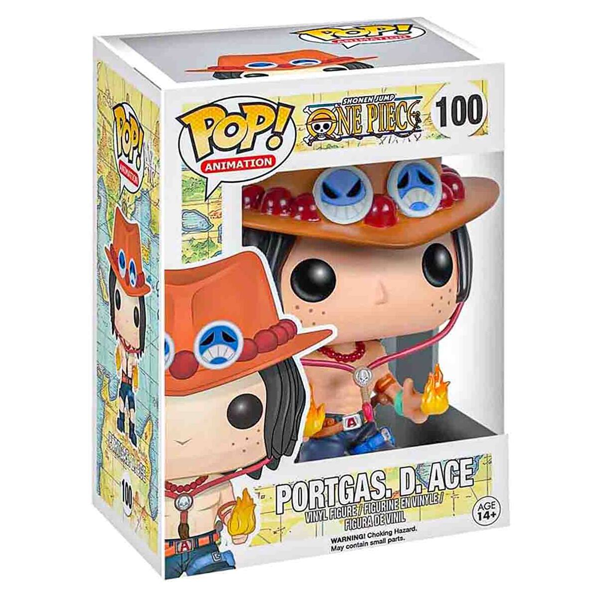 Funko POP! Anime 100 One Piece Portgas D. Ace Collectible Vinyl Figure 6358 New - Image 1