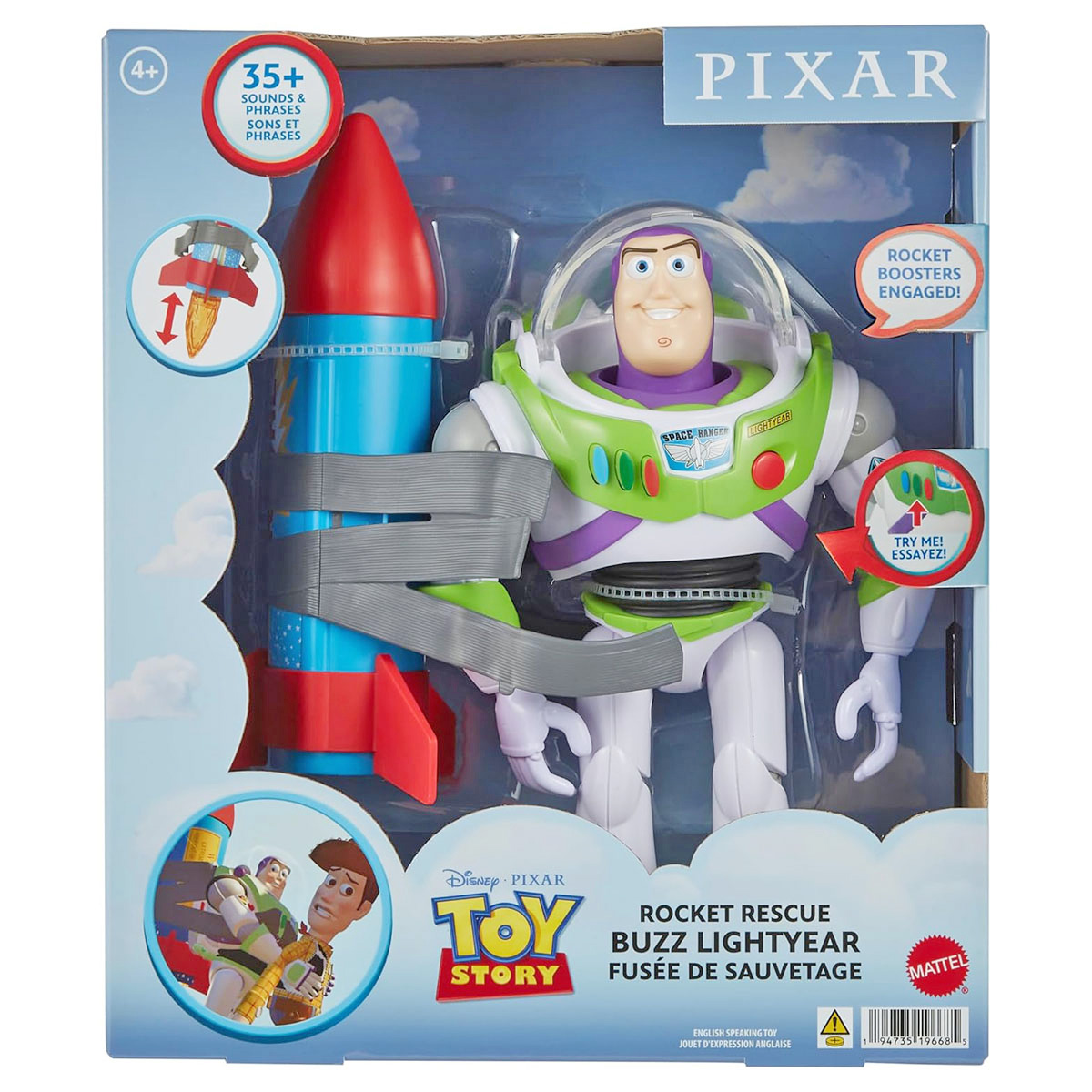 Figurine parlante Buzz l'Éclair, à partir de 4 ans, jouet de film sous licence Disney – Image 1
