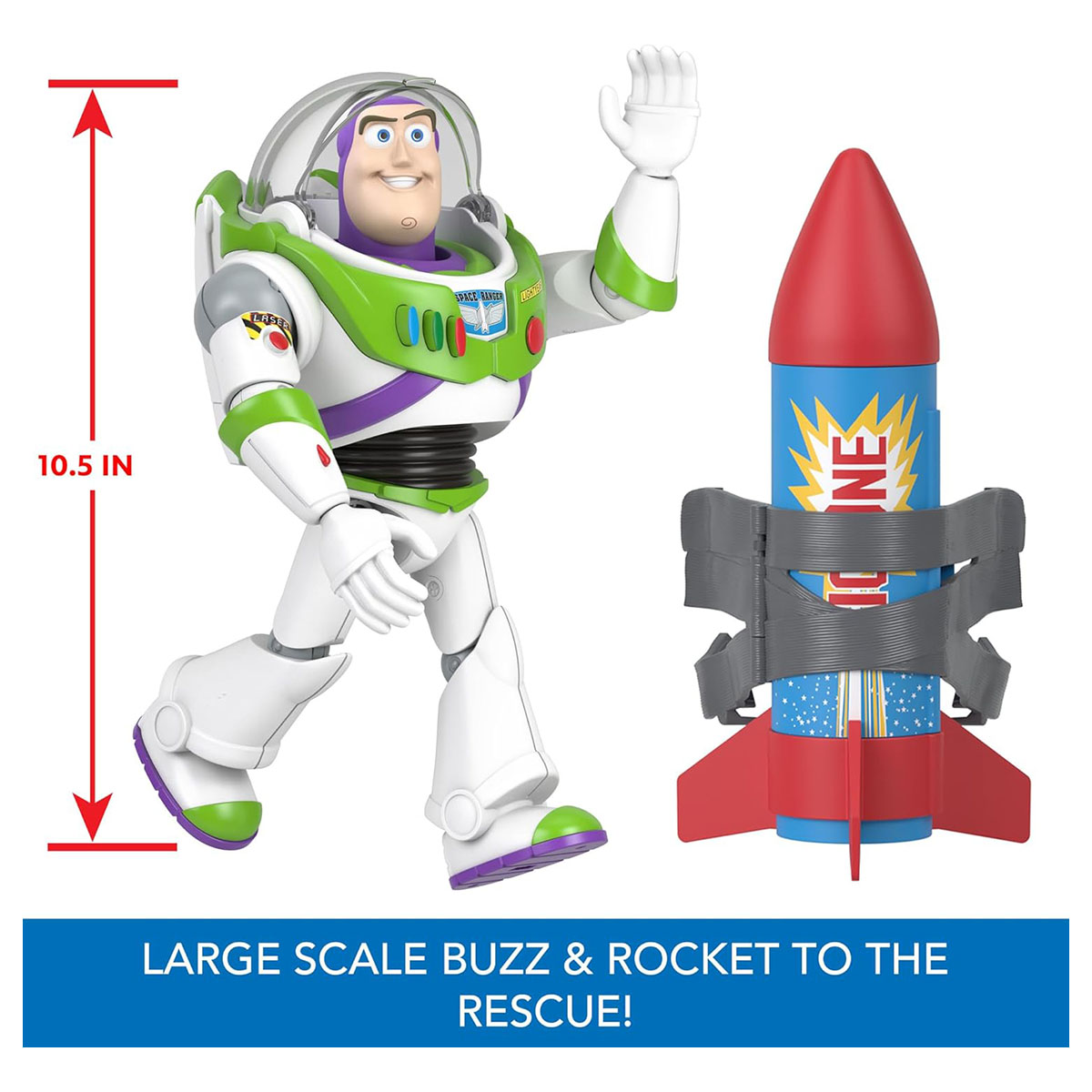 Figurine parlante Buzz l'Éclair, à partir de 4 ans, jouet de film sous licence Disney – Image 5