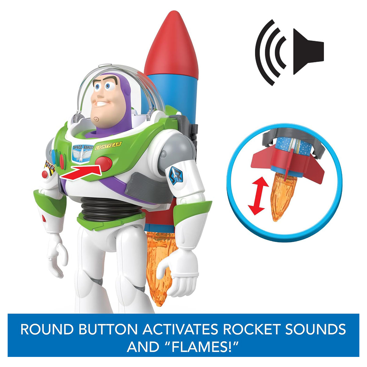 Figurine parlante Buzz l'Éclair, à partir de 4 ans, jouet de film sous licence Disney – Image 4
