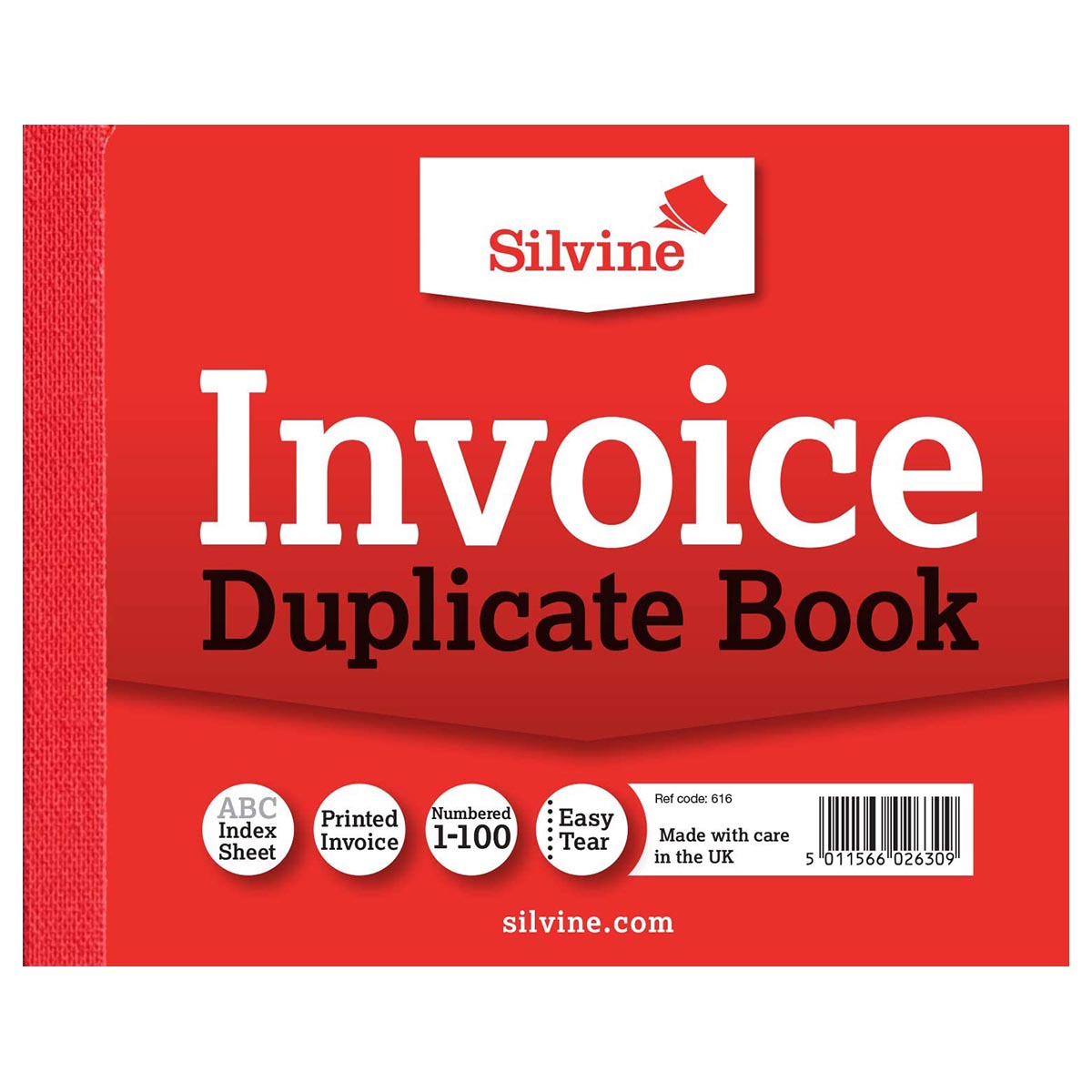 Silvine Duplicate Invoice Book 4x5