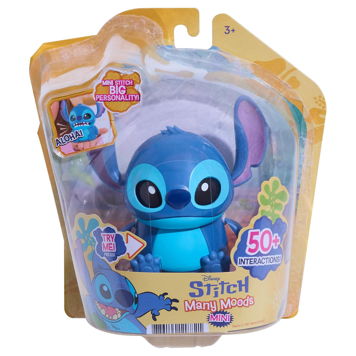 Disney Stitch Many Moods Mini Interactive Toy Sound & Motion Figure Age 3+ - Image 1