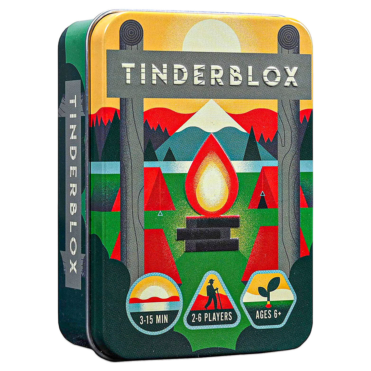 Tinderblox Fun Family Stacking Game In a Tin! Alley Cat Games Brand New - Image 1