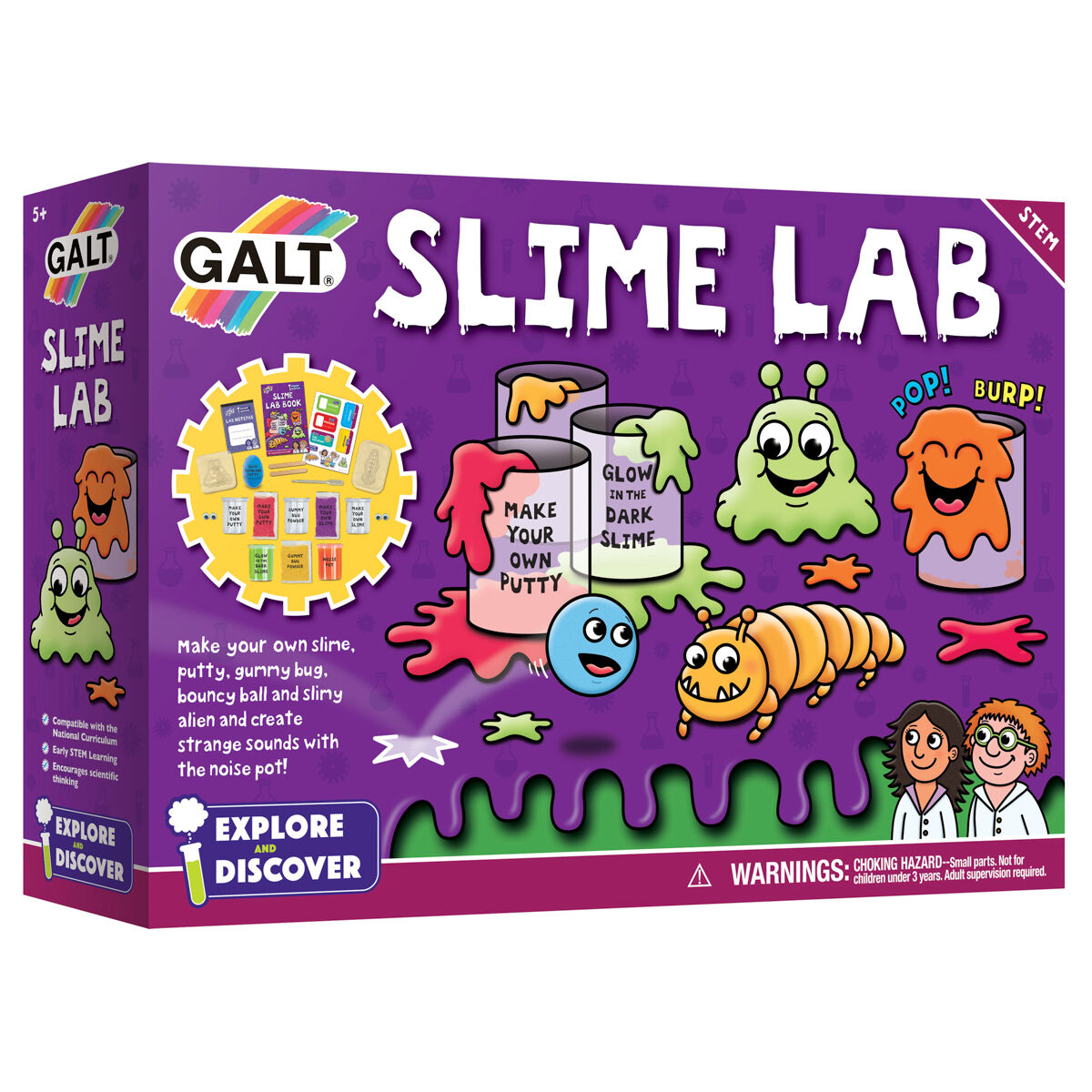 Galt Explore and Discover Slime Lab Science Kit For Kid Educational Toy Activity - Image 1