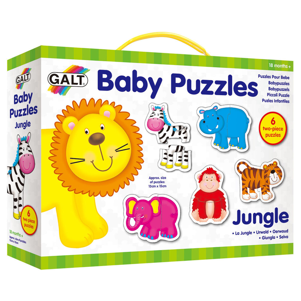 Galt Giant Floor Puzzle – Granja, Rompecabezas De Suelo De 36 Piezas Con Formas Especiales, Ideal Para Niños De 3 A 6 Años, Superficie Fácil De Limpiar Y Piezas Extra Grandes