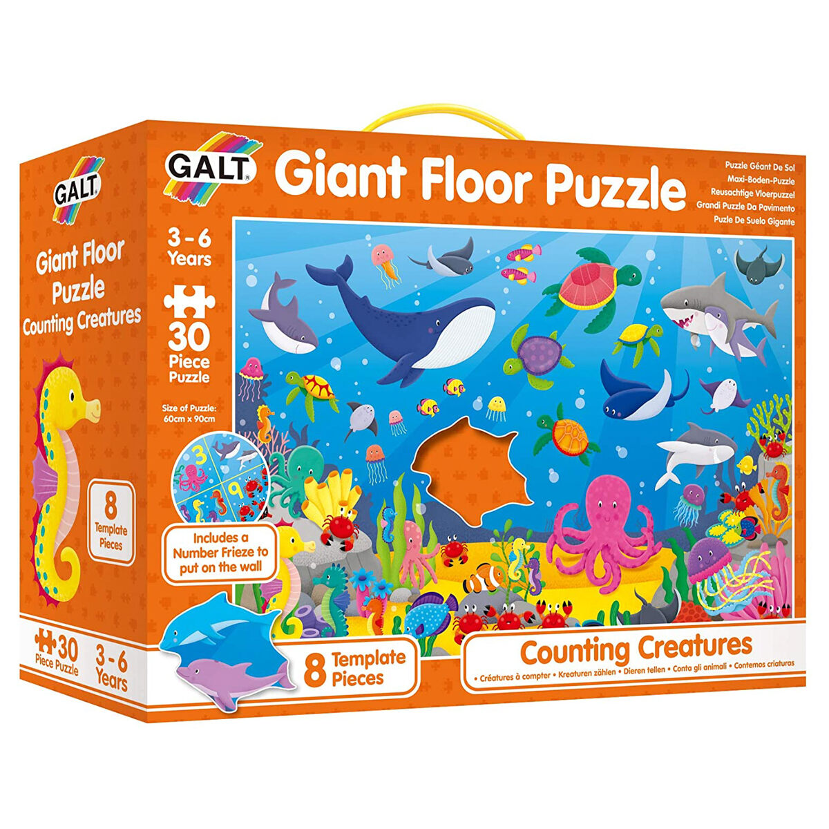 Galt Toys Giant Floor Puzzle Counting Creatures Jigsaw Toddler Activity Toy New - Image 1