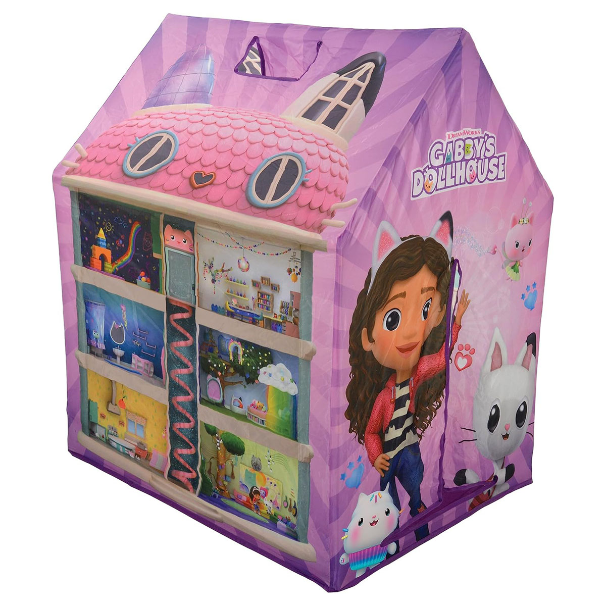 Gabby Dollhouse Kids Play Tent Indoor Outdoor Teepee Ages 2+ - Image 2