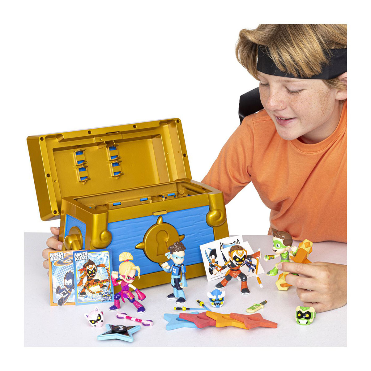 Ninja Kidz Shadow Masters Mystery Chest Überraschungsspielzeugset – Bild 3