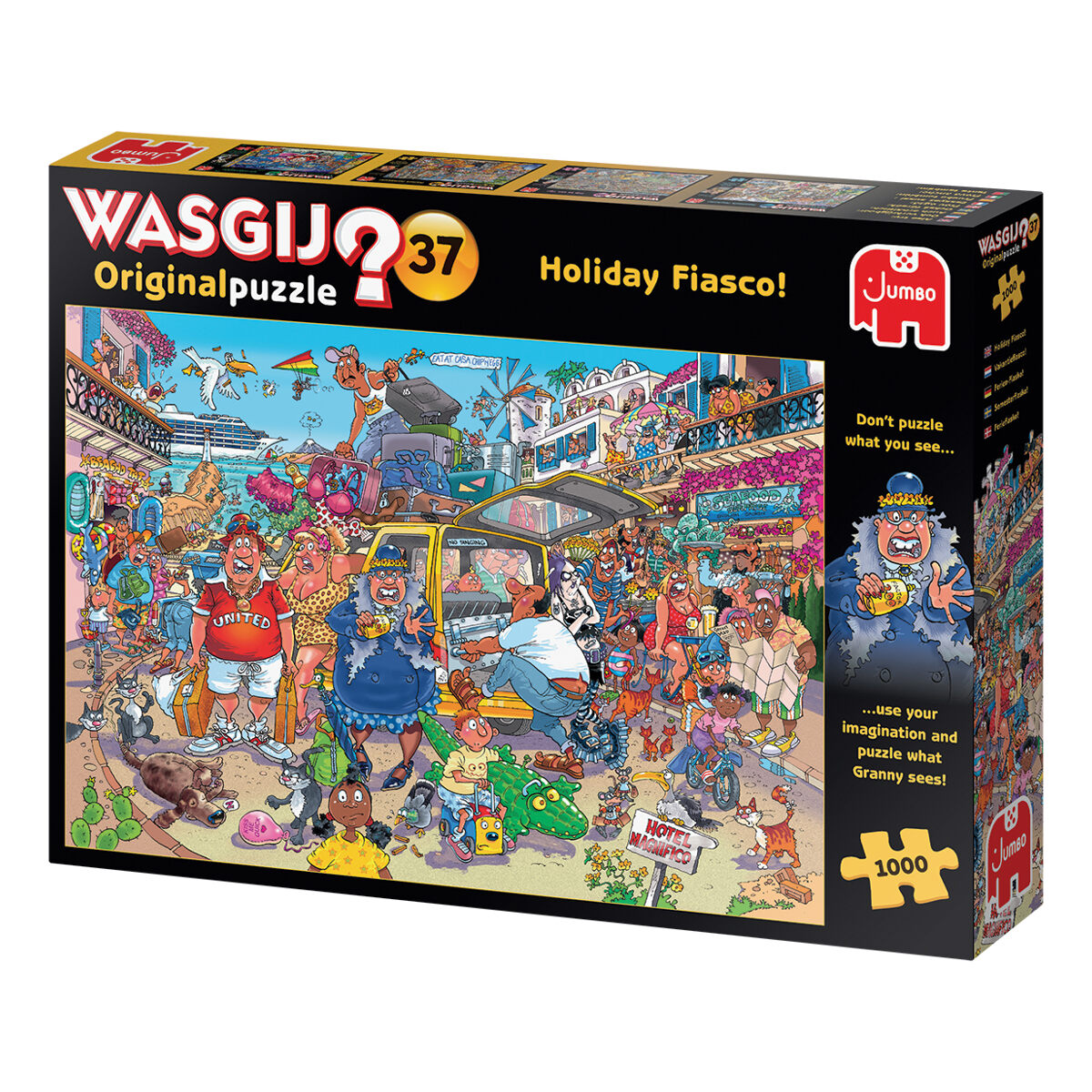Jumbo | Wasgij? Original Puzzle 37 Holiday Fiasco! | 1000 Pieces | Jigsaw Puzzle - Image 3