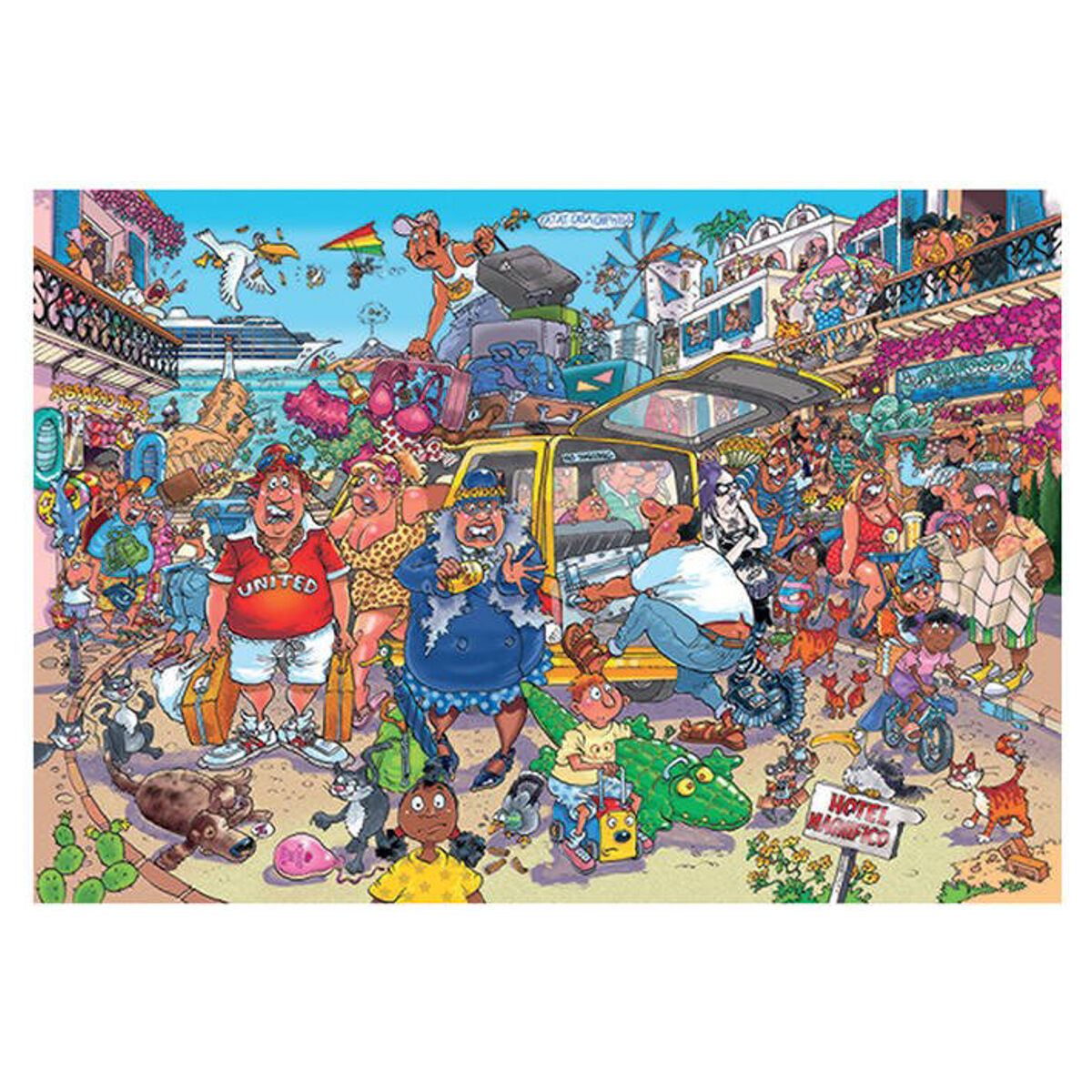 Jumbo | Wasgij? Original Puzzle 37 Holiday Fiasco! | 1000 Pieces | Jigsaw Puzzle - Image 2
