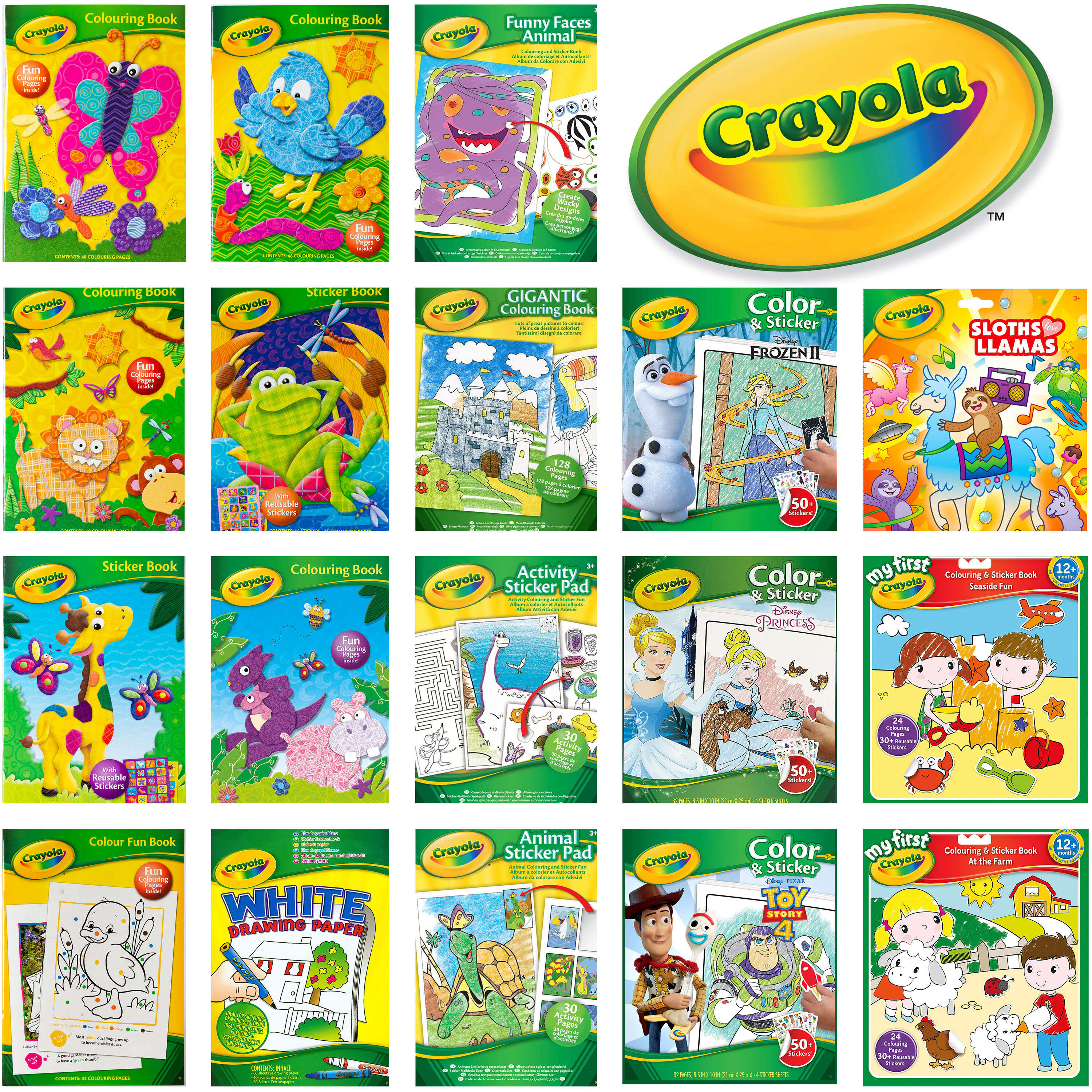 Crayola Children Books Variety of Kids Colouring Activity and Sticker