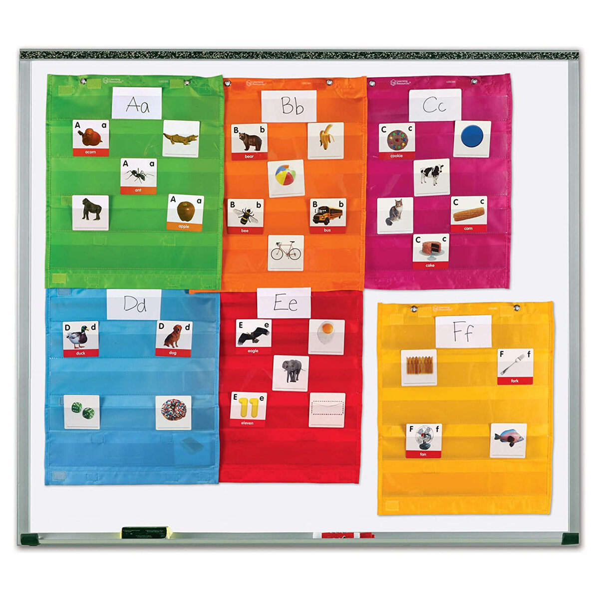 Learning Resources LER2386 Magnetic Pocket Chart Squares All Grades (Set of 6) - Image 3