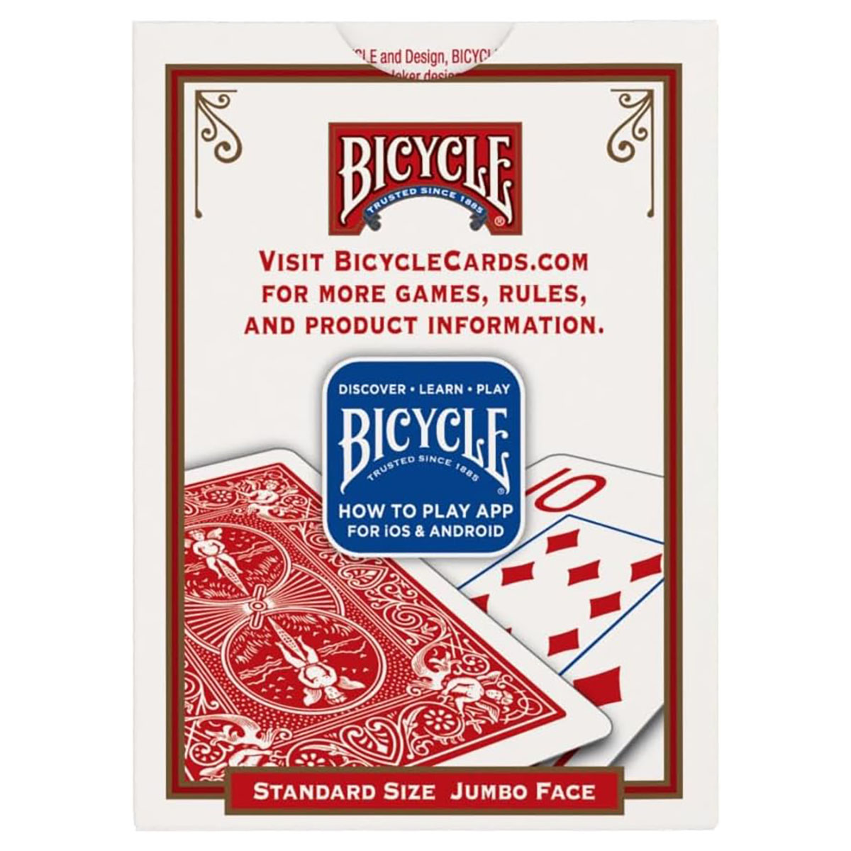 Bicycle Playing Cards Standard Poker Deck Air Cushion Finish Premium 2 Pack - Image 3
