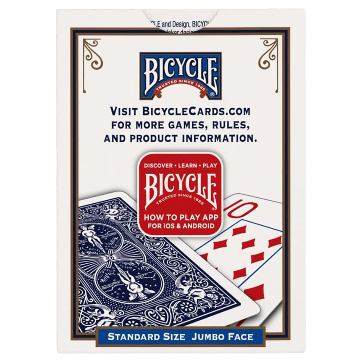 Bicycle Playing Cards Standard Poker Deck Air Cushion Finish Premium 2 Pack - Image 5