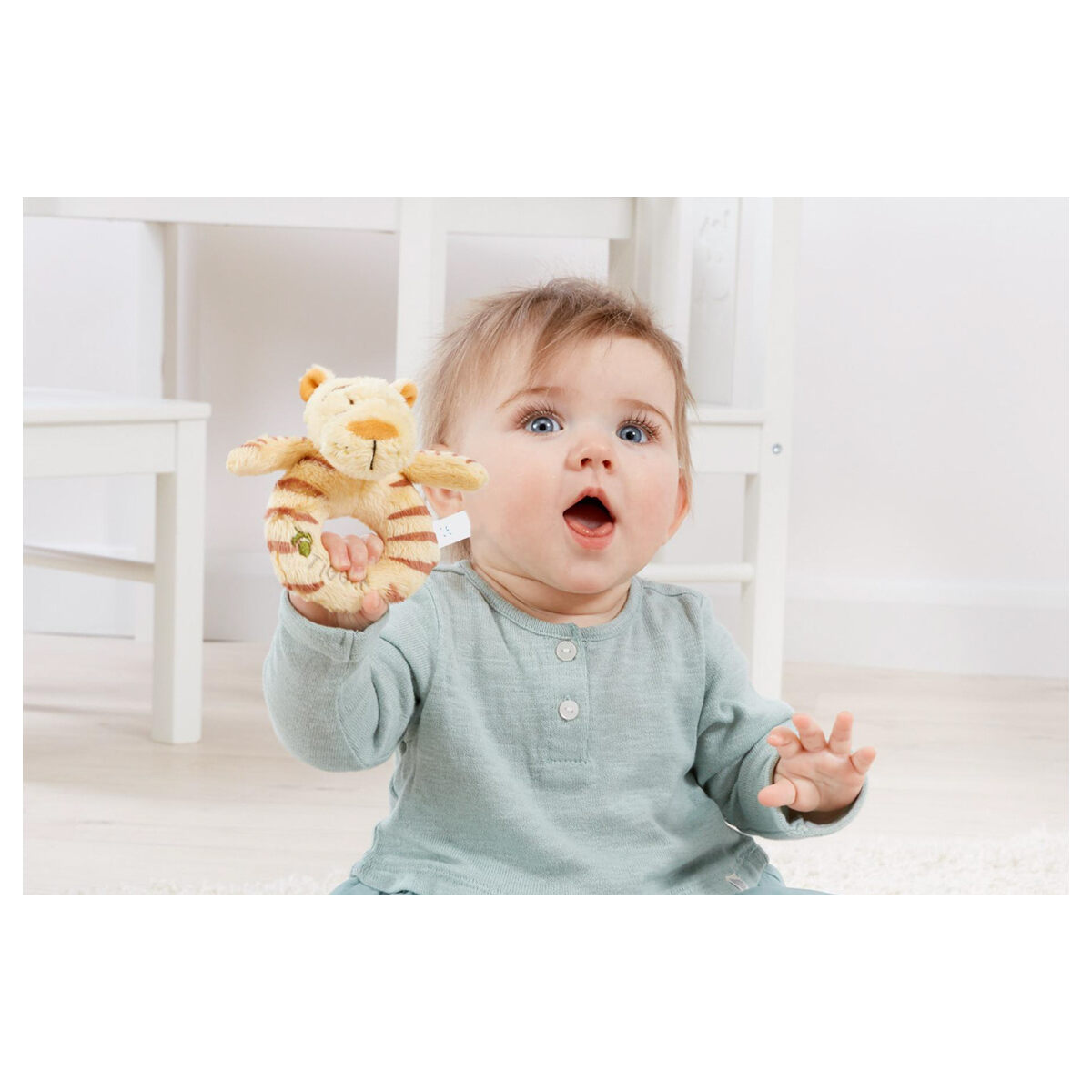 NEW CLASSIC TIGGER PLUSH RING RATTLE OFFICIAL DISNEY WINNIE THE POOH SOFT TOYS - Image 2