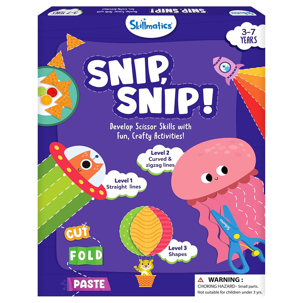 Skillmatics Scissor Skills Activity Book Snip Snip 25 Fun Cutting & Creative - Image 1