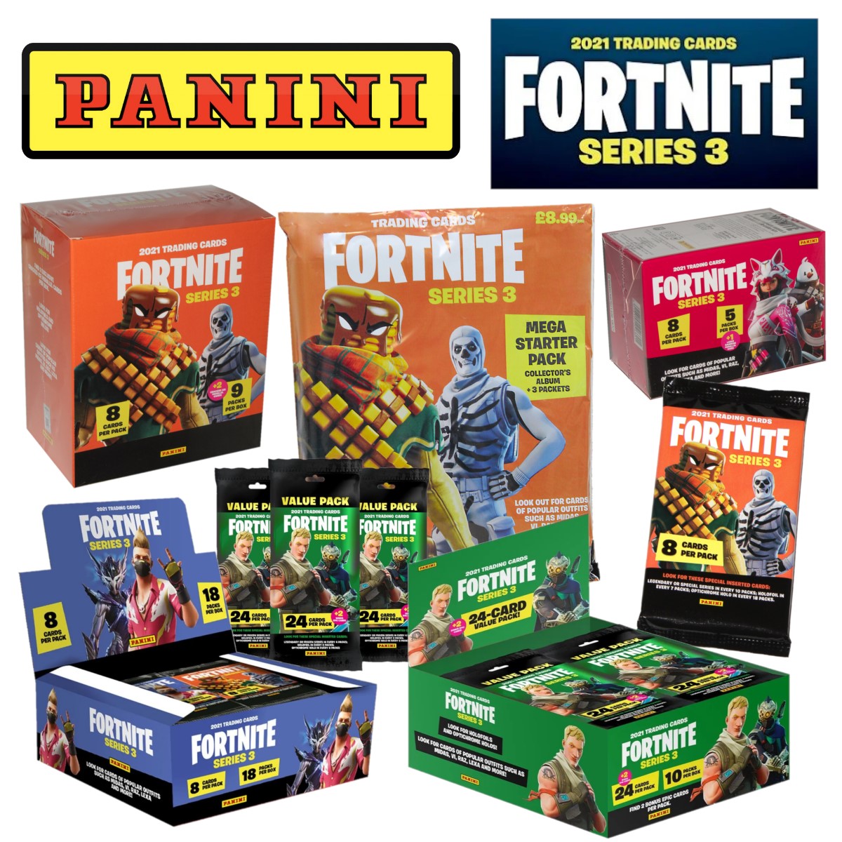 Fortnite Series 3 fashion Mega Box lot of 3 bxs