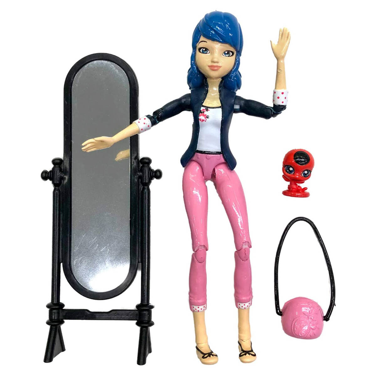 Miraculous Ladybug 12cm Small Doll Marinette: accessories, sidekick Kwami - Image 3