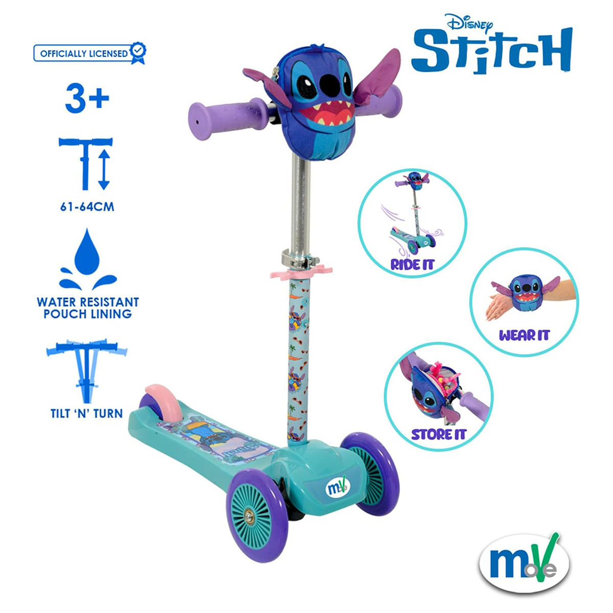 Disney Lilo & Stitch Safety Helmet TriScooter Training Balance Bike Tent Ride on - Picture 50 of 50