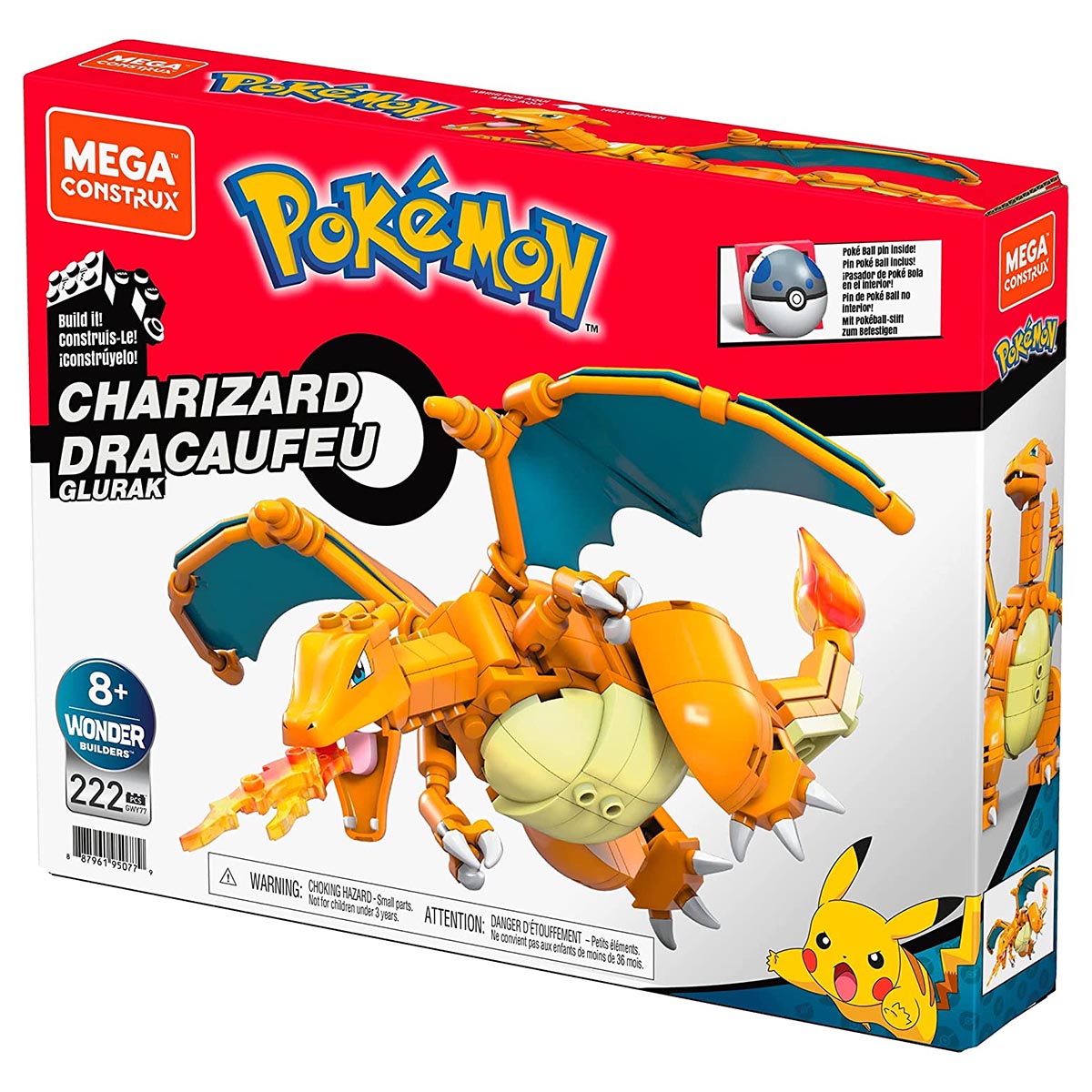 Pokemon Mega Bloks Charizard Kids Construction Set Building Toys Collectible New - Image 1