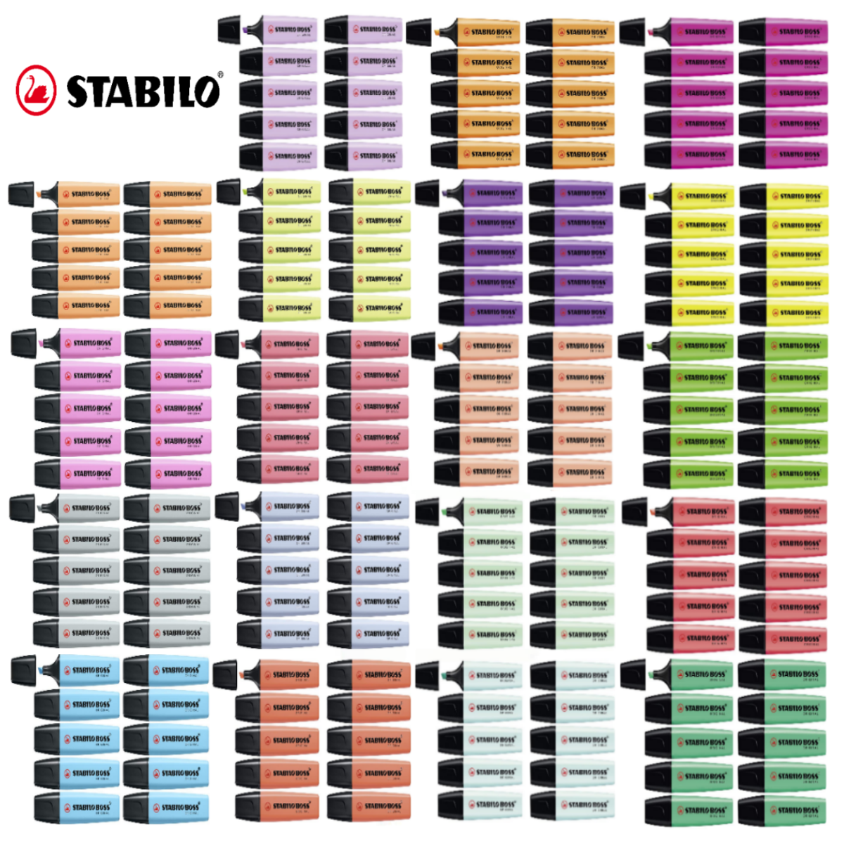 STABILO BOSS ORIGINAL - Packs of 10x Highlighters - Choose From 20 Colours - Image 2