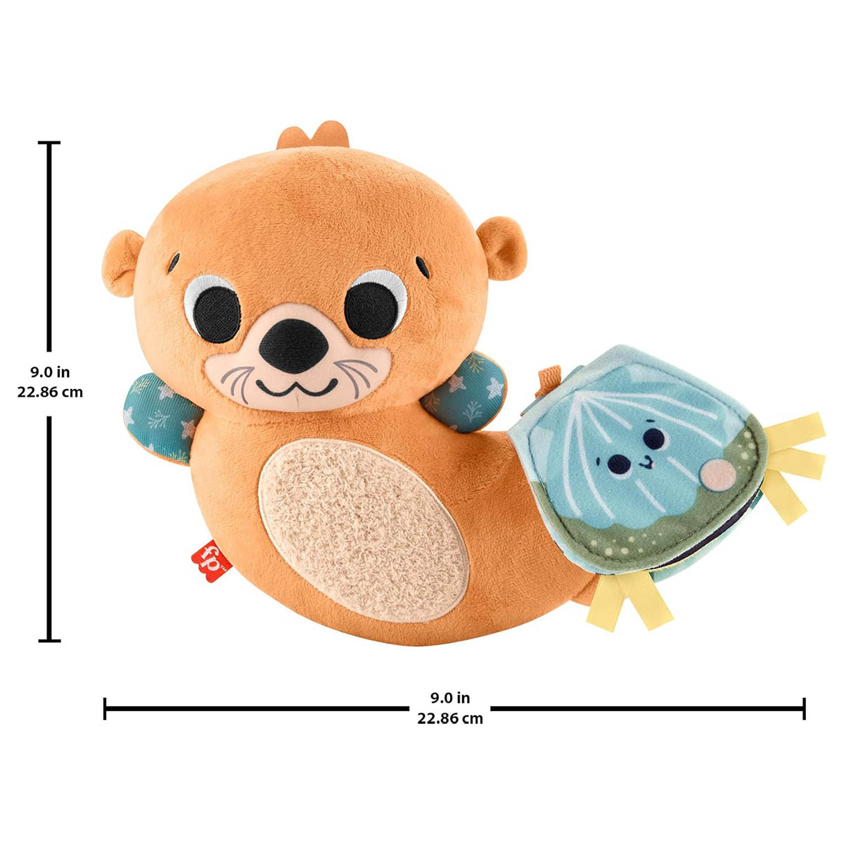 Fisher Price 2 en 1 Rockin' Tummy Time Otter Juguete sensorial de peluche para bebé Juguete para niños pequeños - Imagen 6