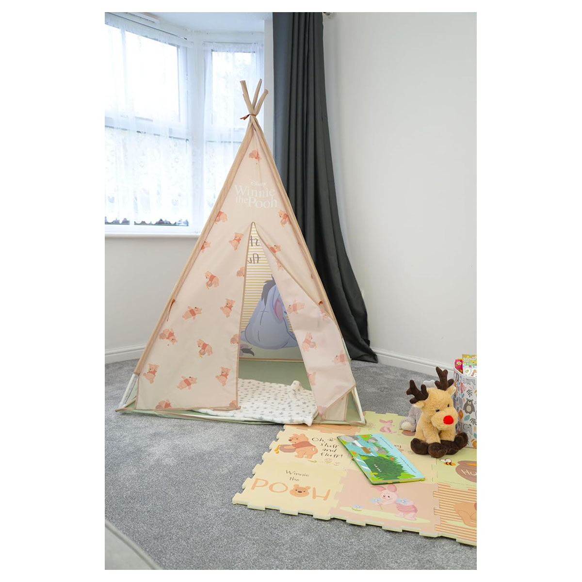 Disney Winnie The Pooh Kids Play Tent Teepee Ages 3+ - Image 4