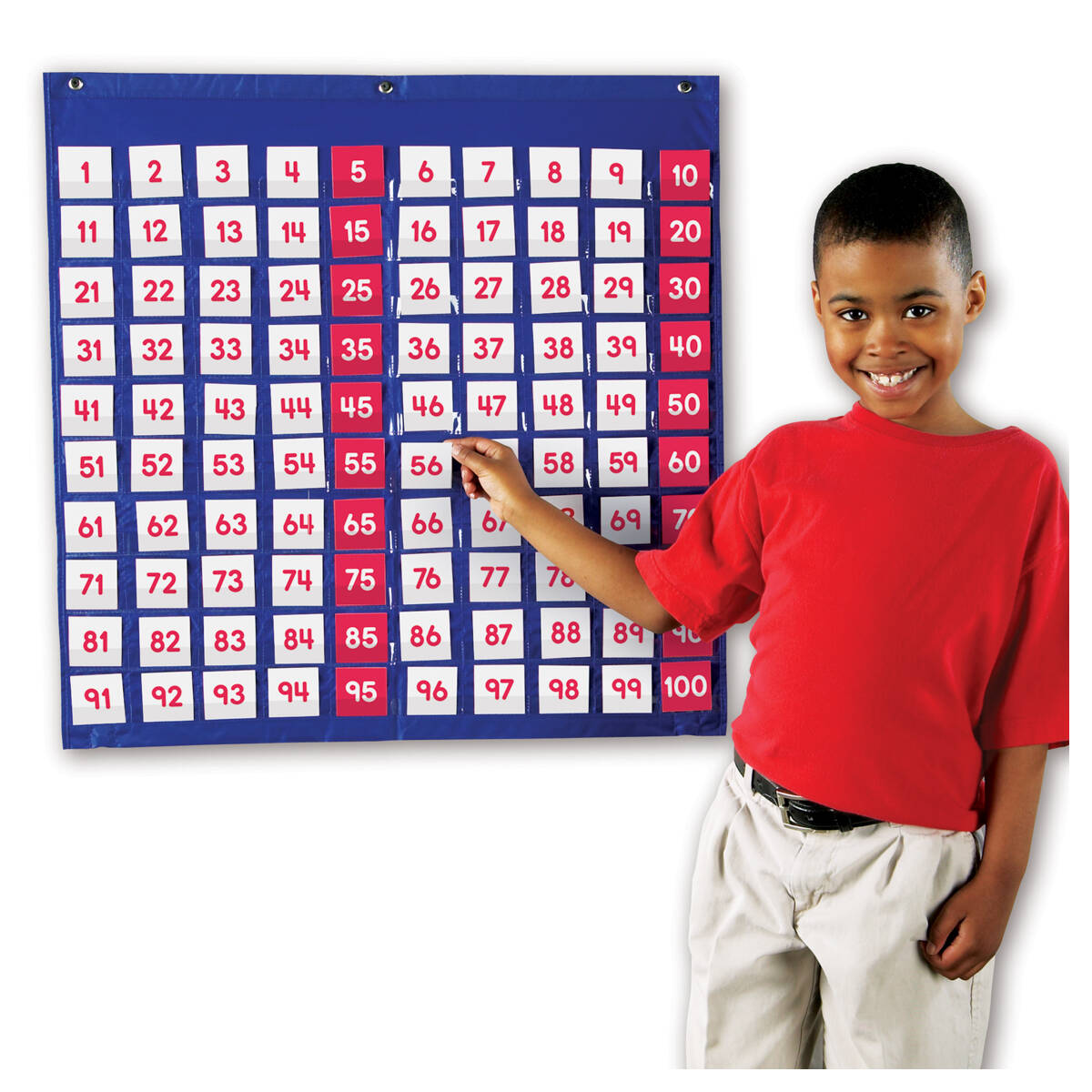 Learning Resources Hundred Pocket Chart Learning Counting Odd Number Even Number - Image 4