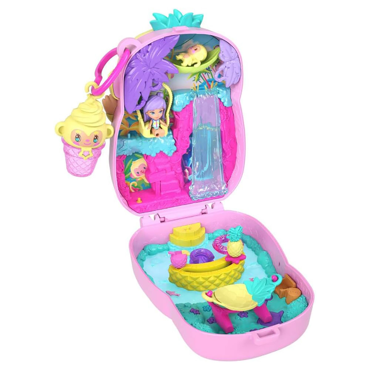 Polly Pocket Monkey Compact Playset Ages 4+ Mattel - Image 3