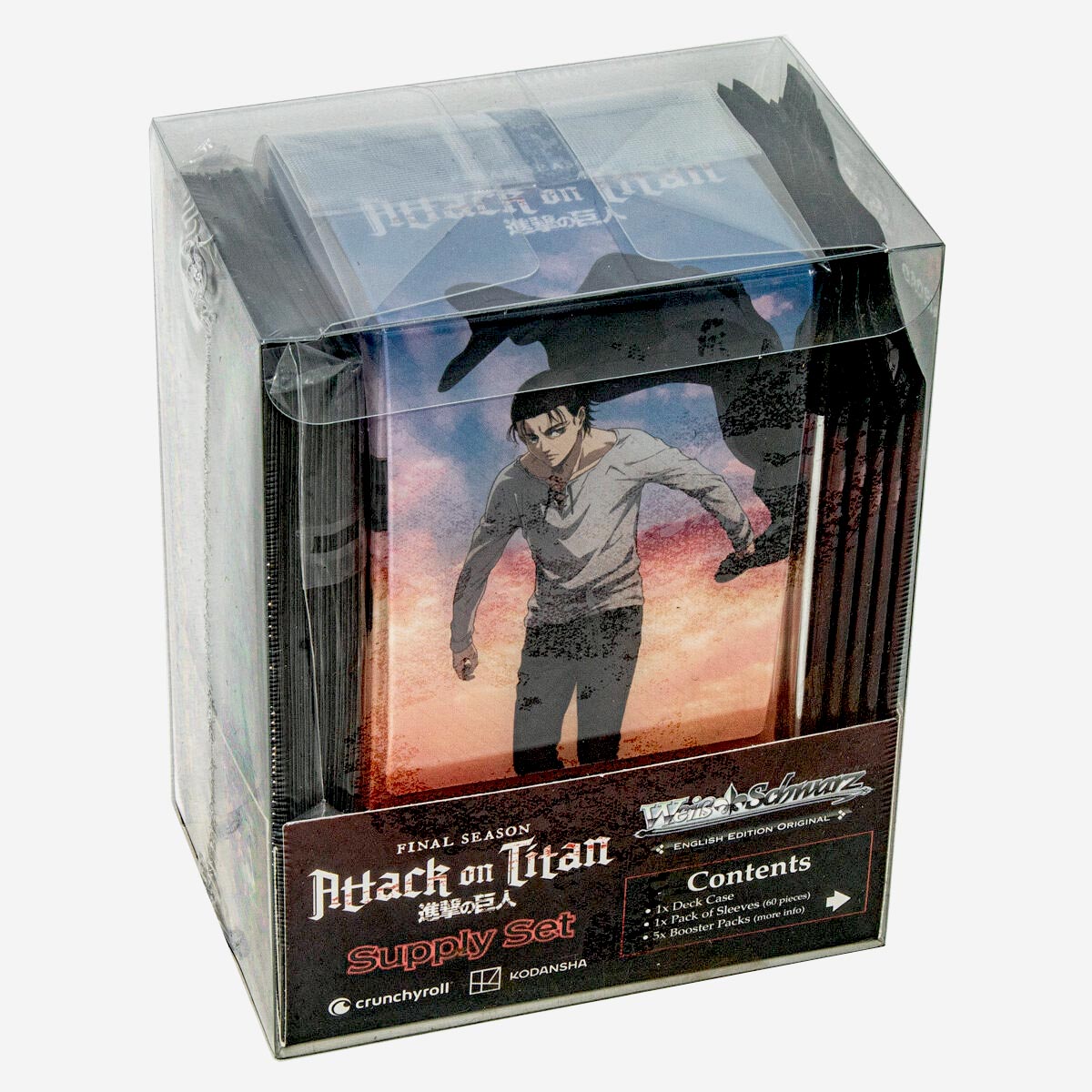 Weiß Weiss Schwarz Attack on Titan Final Season Supply Set Boosters Sleeves New - Image 1