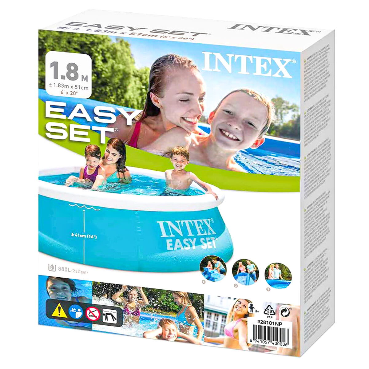 Intex Heavy Duty Easyset Swimming Pool 6' x 20