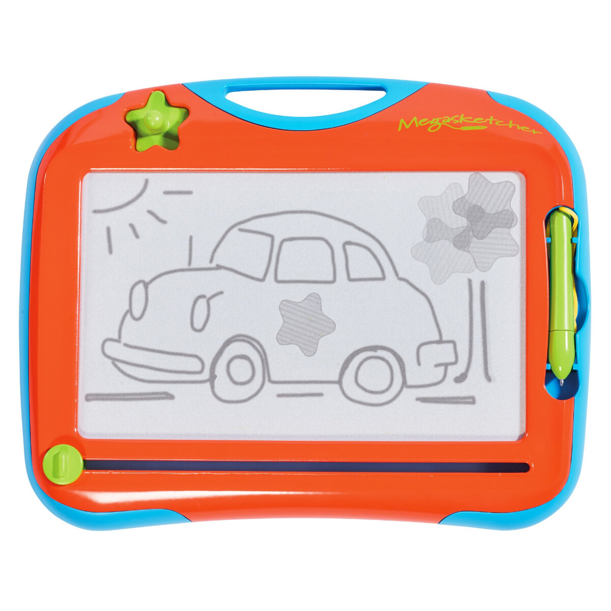 TOMY Megasketcher Mini, mess-free magnetic drawing board with easy