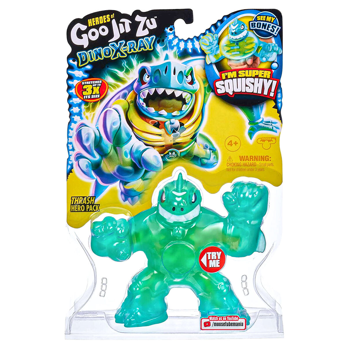 Heroes of Goo Jit Zu | Dino Series 3 & 4| Dino & X-Ray | Stretchy Action Figures - Image 4