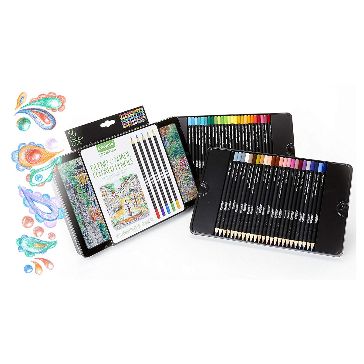 Crayola 50 Blend & Shade Pencils Artists Premium Pencils