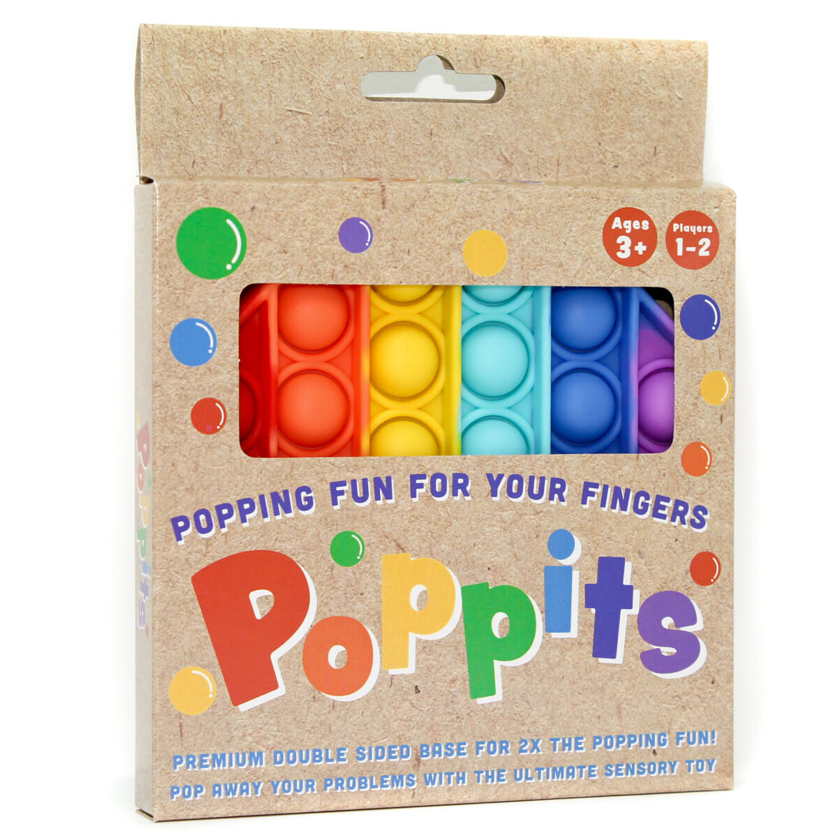 2x Popit Zappeln Spielzeug Bubble  George Sensory Stressabbau Hand Toys 