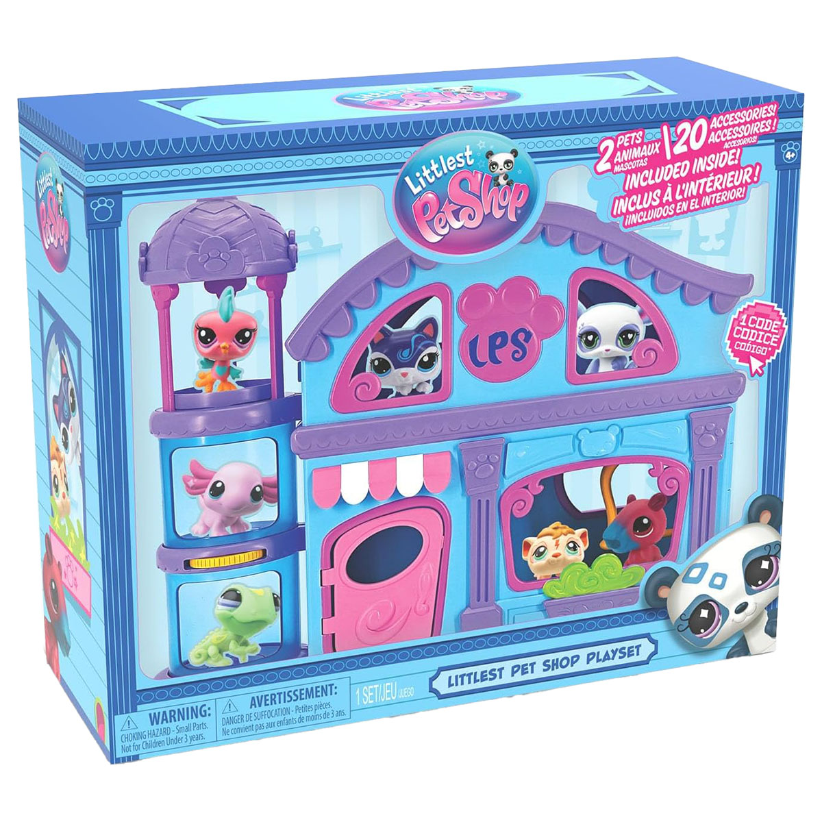 Littlest Pet Shop Pet Shop Playset with Exclusive Capybara & 2 Mini Pets Age 4+