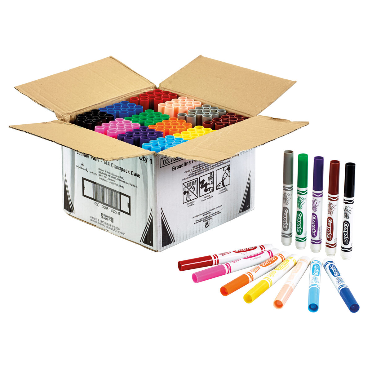 Crayola Washable BroadLine Markers Classpack Prefect For Classrooms 144 Assorted - Image 3